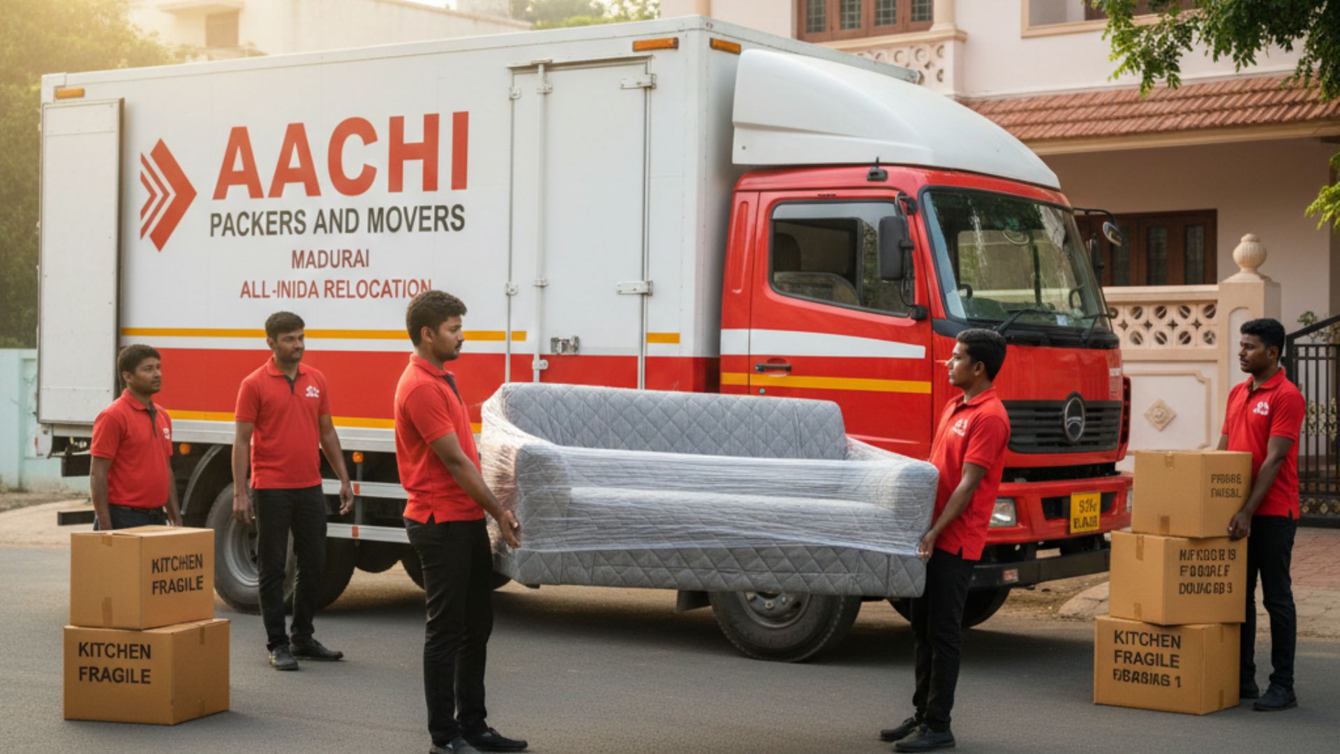 Packing and moving service in Madurai by Aachi Packers and Movers